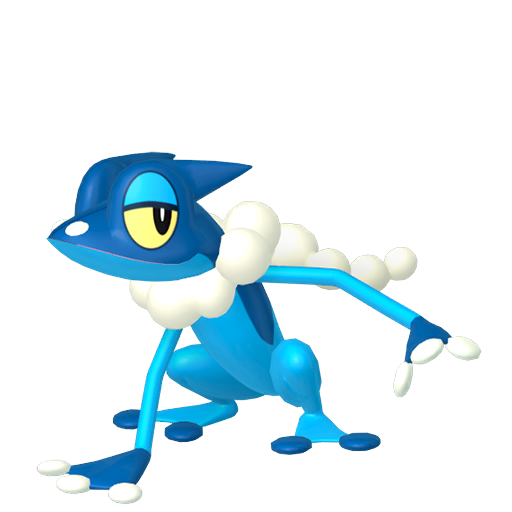 Frogadier - Water type Pokemon from Pokemon X and Y with stats, moves, and evolution data