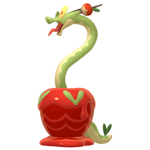Hydrapple - Grass/Dragon type Pokemon from Pokemon Scarlet and Violet with stats, moves, and evolution data
