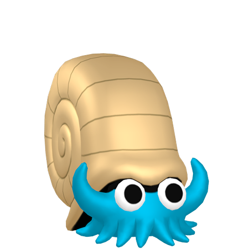 Omanyte - Rock/Water type Pokemon from Pokemon FireRed and LeafGreen with stats, moves, and evolution data