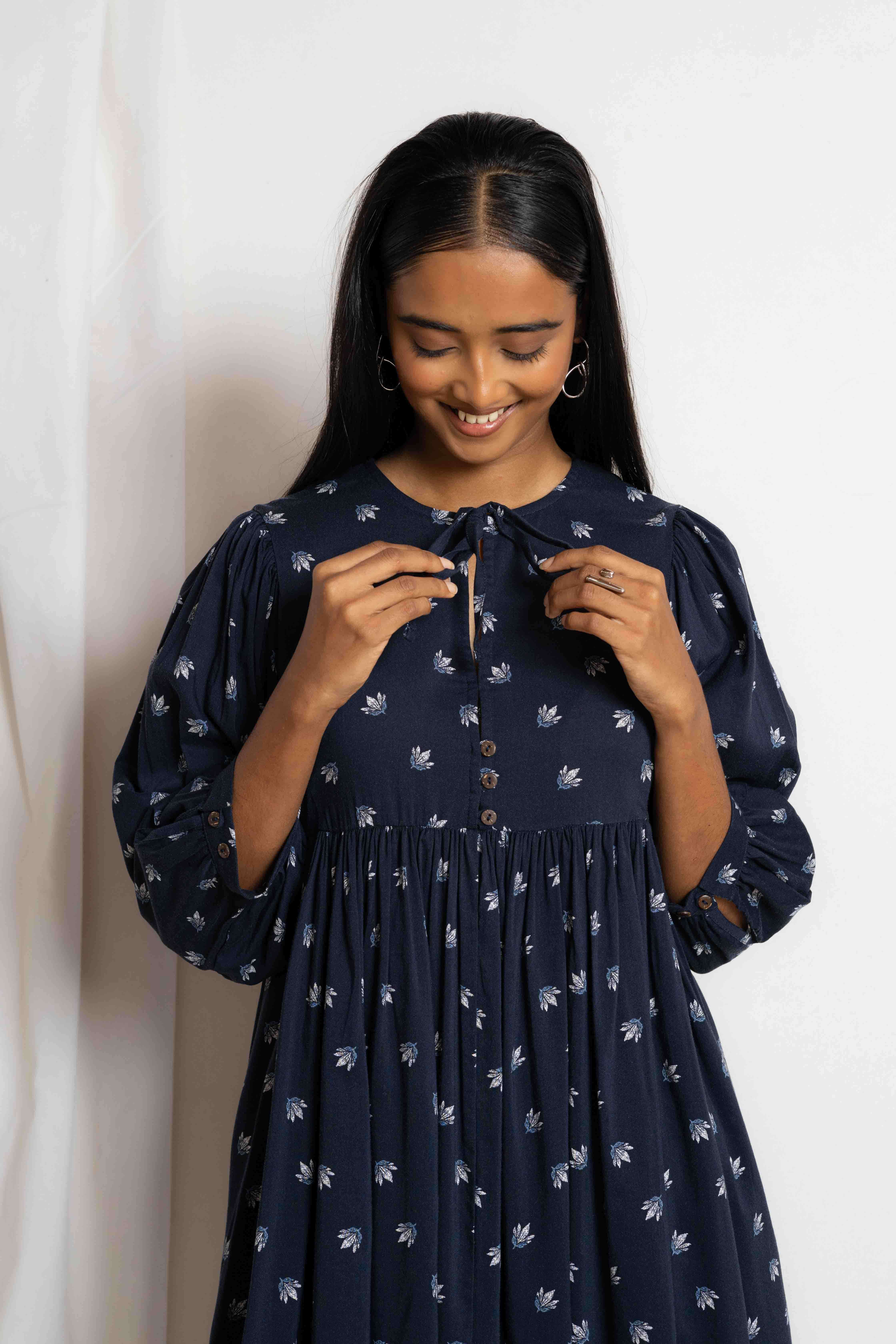 TANI DRESS MOONLEAF