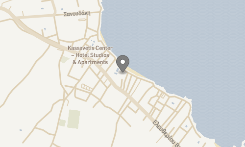 Lokation for Kassavetis Center - Hotel Studios & Lejligheder
