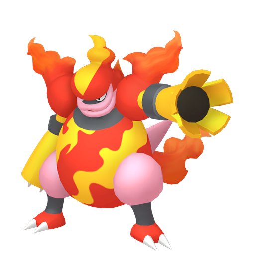 Magmortar - Fire type Pokemon from Pokemon Sword and Shield with stats, moves, and evolution data