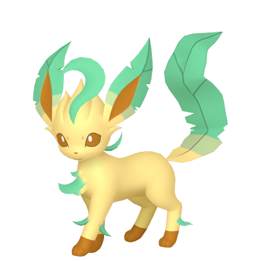 Leafeon - Grass type Pokemon from Pokemon Sword and Shield with stats, moves, and evolution data