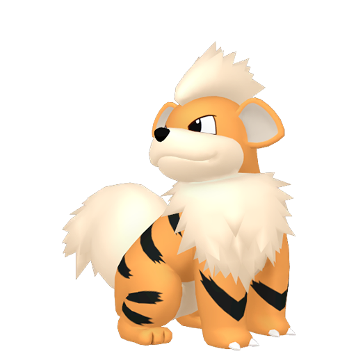 Growlithe - Fire type Pokemon from Pokemon FireRed and LeafGreen with stats, moves, and evolution data
