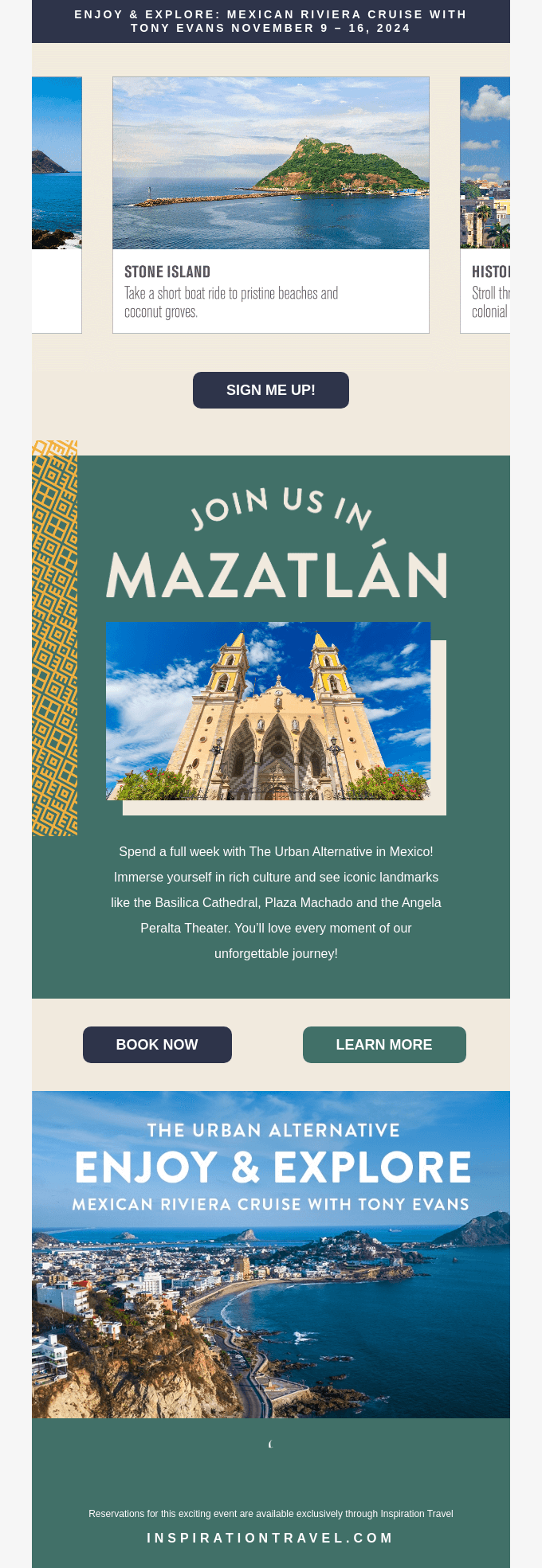 Come To Mazatln With Tony Evans