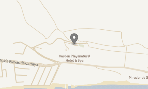 Lokation for Hotel & Spa Garden Playanatural - voksenhotel