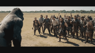Gorilla vs 100 men