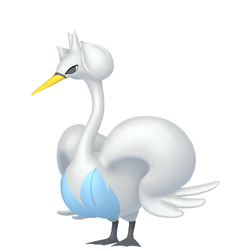 Swanna - Water/Flying type Pokemon from Pokemon X and Y with stats, moves, and evolution data