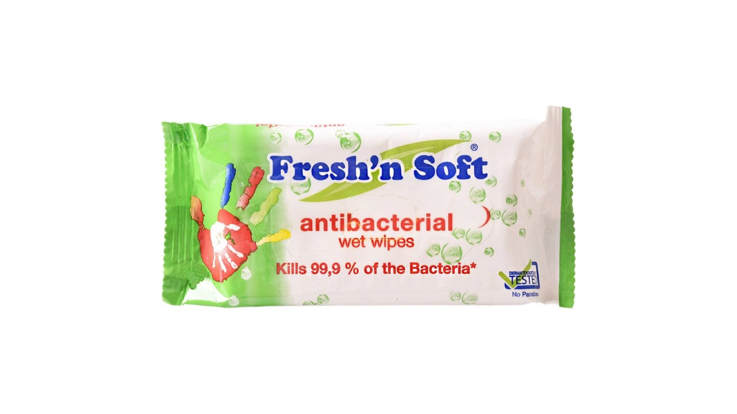 Antibakteriálne vlhčené utierky na ruky 15 ks