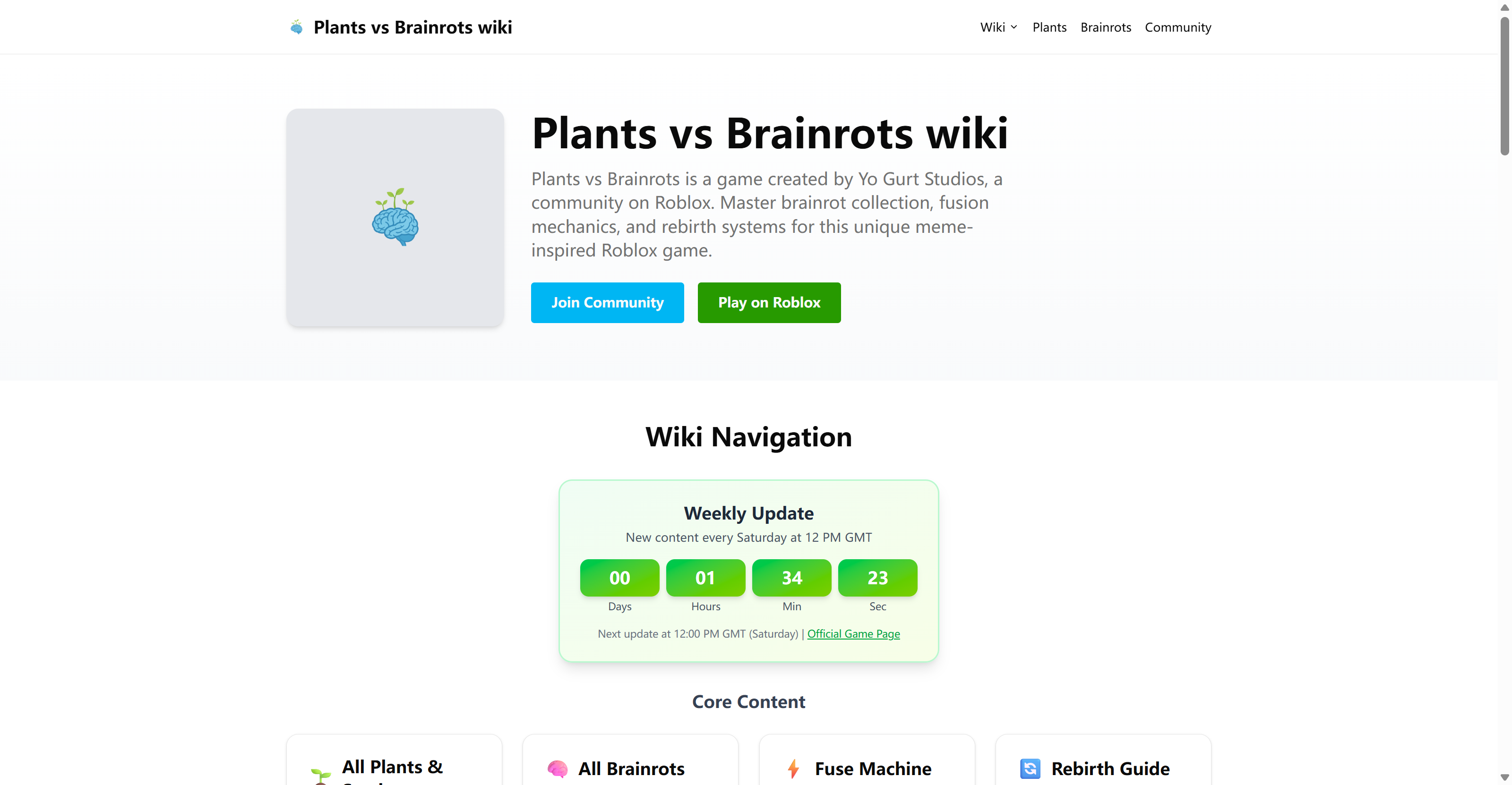 Tech stack of Plants vs Brainrots wiki - Indie Hacker Stacks