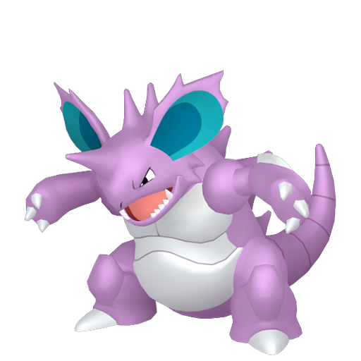 Nidoking - Poison/Ground type Pokemon from Pokemon FireRed and LeafGreen with stats, moves, and evolution data