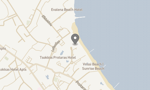 Lokation for Vrissaki Beach Hotel
