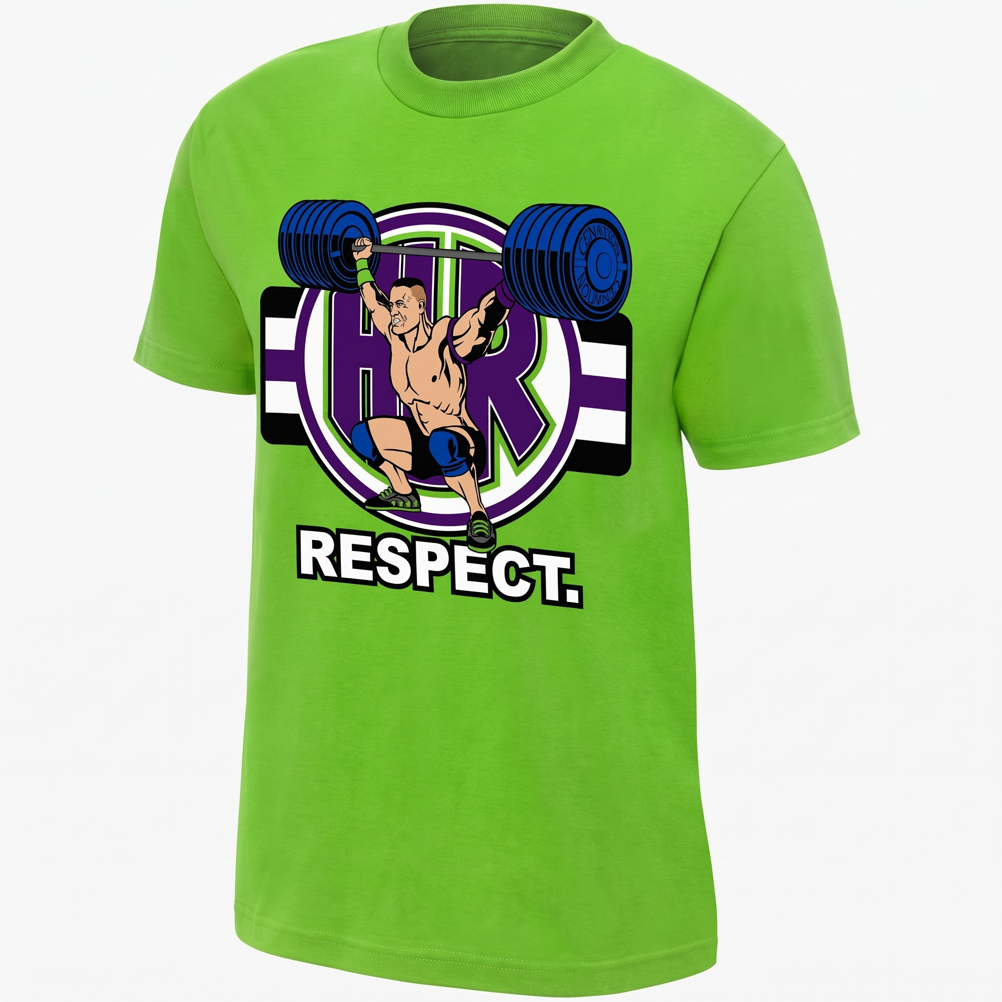 John Cena Respect Green Tee image