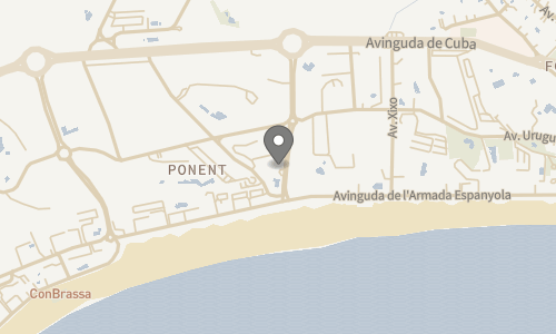 Lokation for Hotel Poseidon Playa