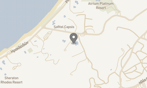 Lokation for Hotel & Lejligheder Dionysos