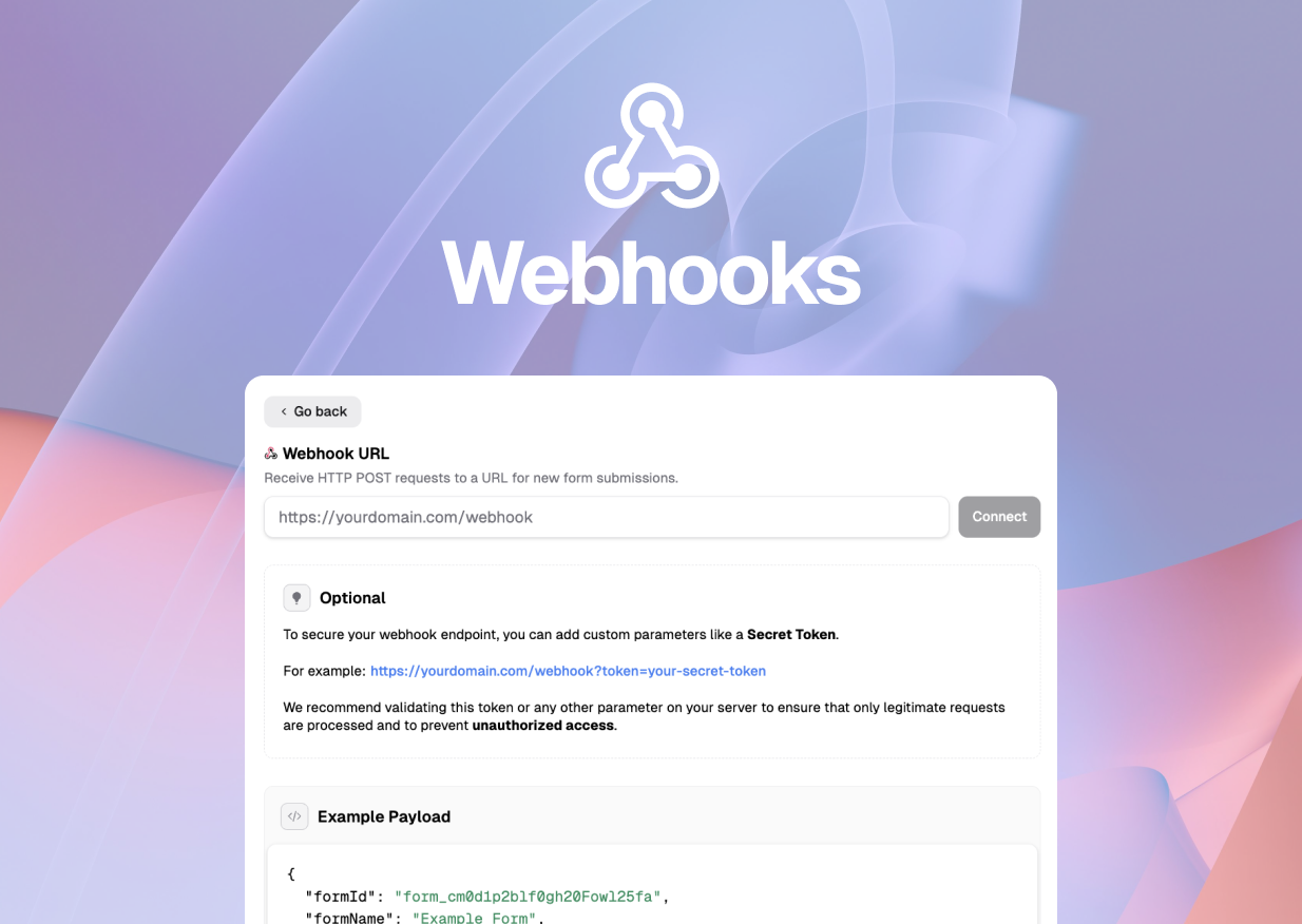 Formshare webhooks.