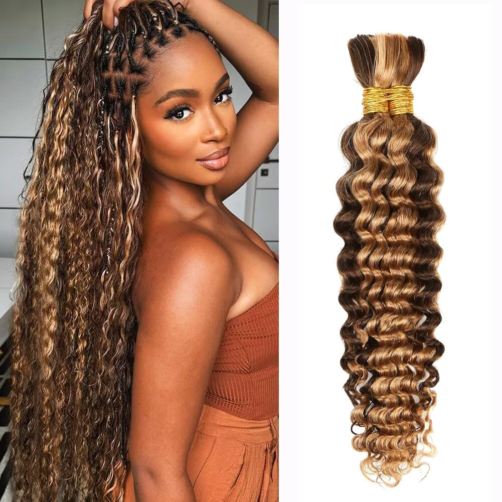 Deep Wave Boho Braids Virgin Human hair extensions