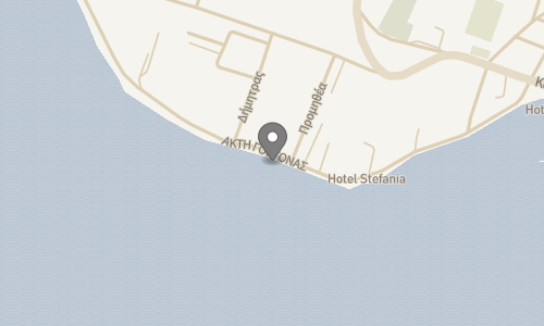 Lokation for Stefania Beach Resort m/All Inclusive