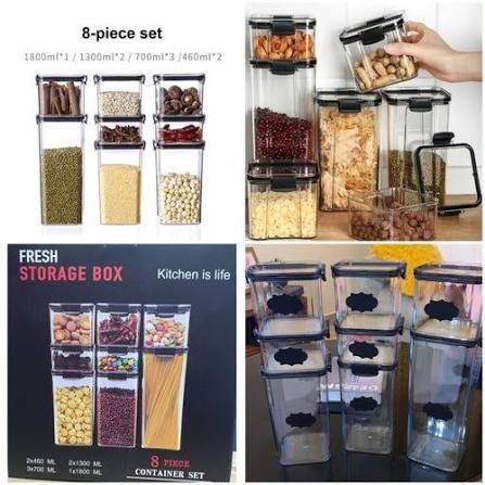 8 pcs food/pastry storage containers 3
