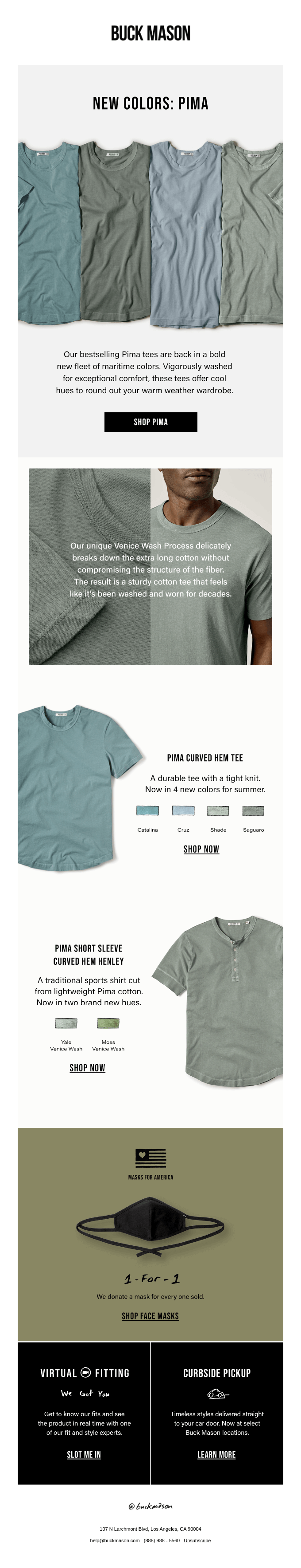 New Colors The Pima Tee