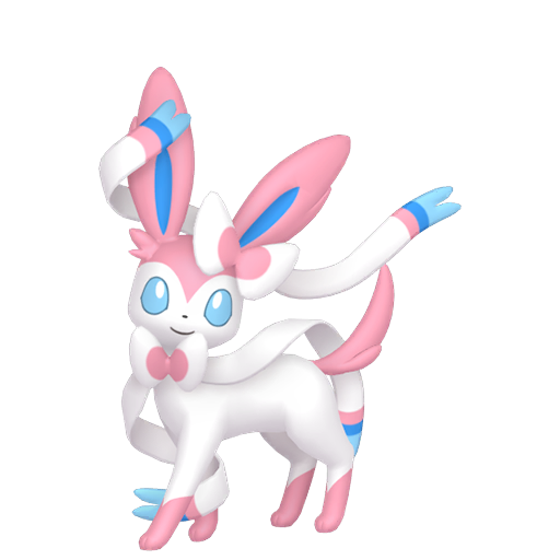 Sylveon - Fairy type Pokemon from with stats, moves, and evolution data