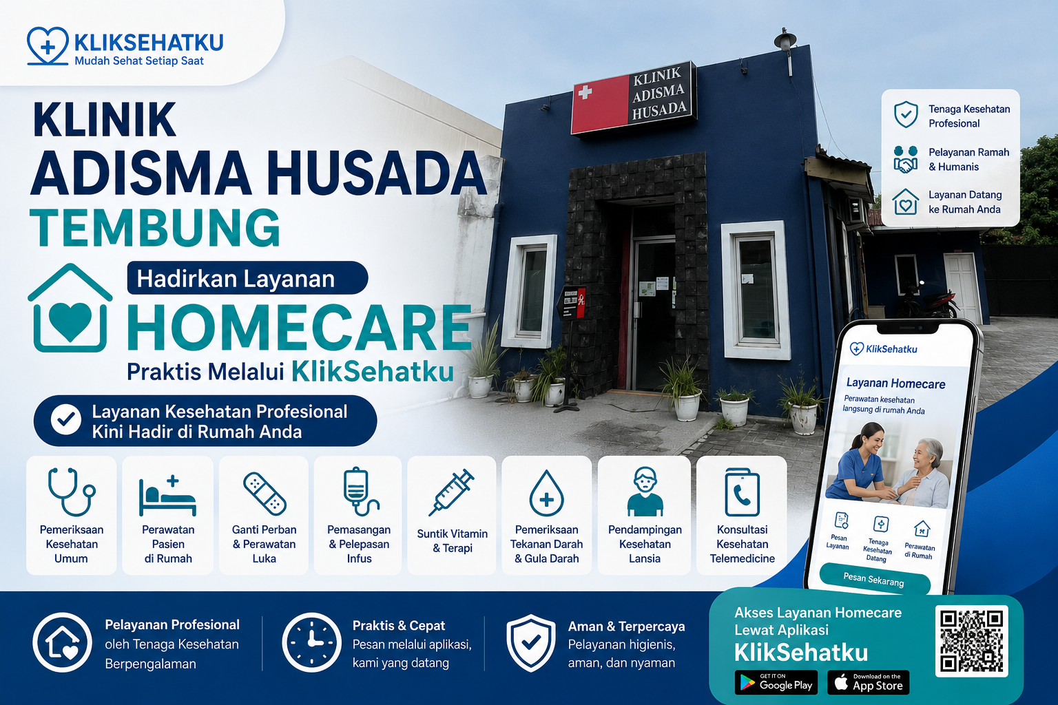 Klinik Adisma Husada Tembung Hadirkan Layanan Homecare Praktis Melalui KlikSehatku