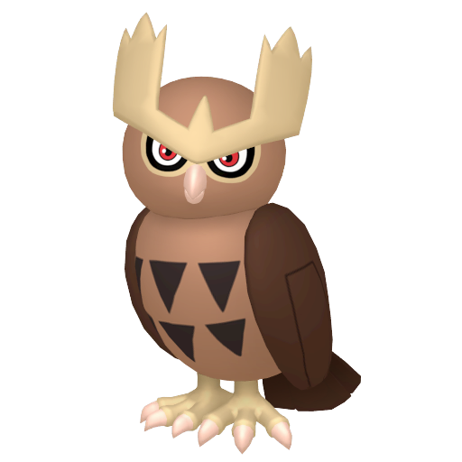 Noctowl - Normal/Flying type Pokemon from Pokemon Platinum with stats, moves, and evolution data