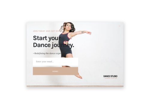 Dance School Popup