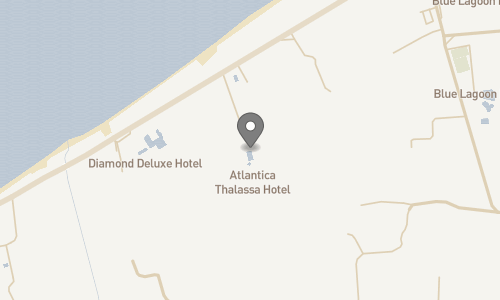Lokation for Hotel Atlantica Thalassa
