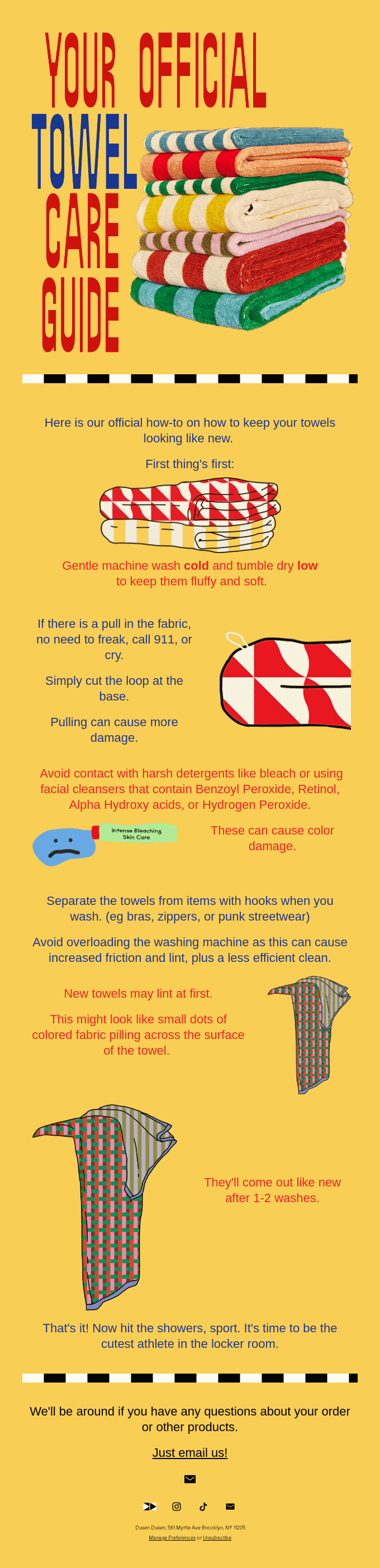 Just For You A Towel Care Guide