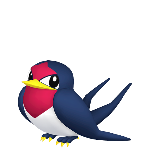 Taillow - Normal/Flying type Pokemon from Pokemon X and Y with stats, moves, and evolution data