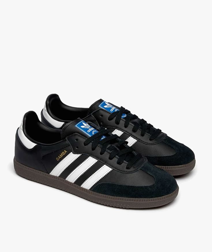 Black adidas sambas