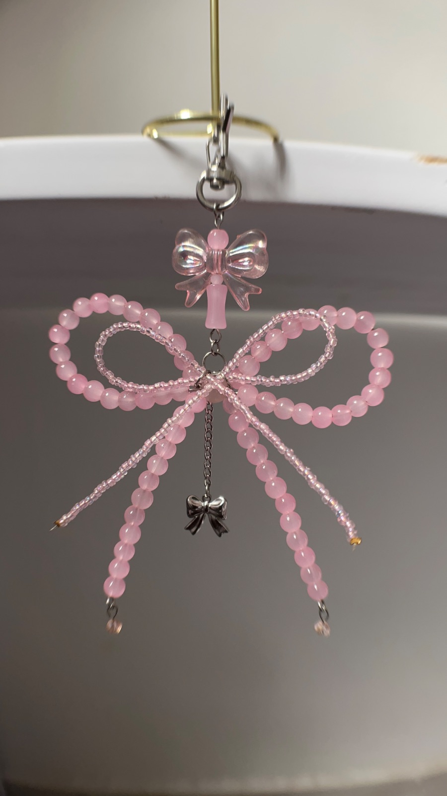Pink Fairy Bow Charm