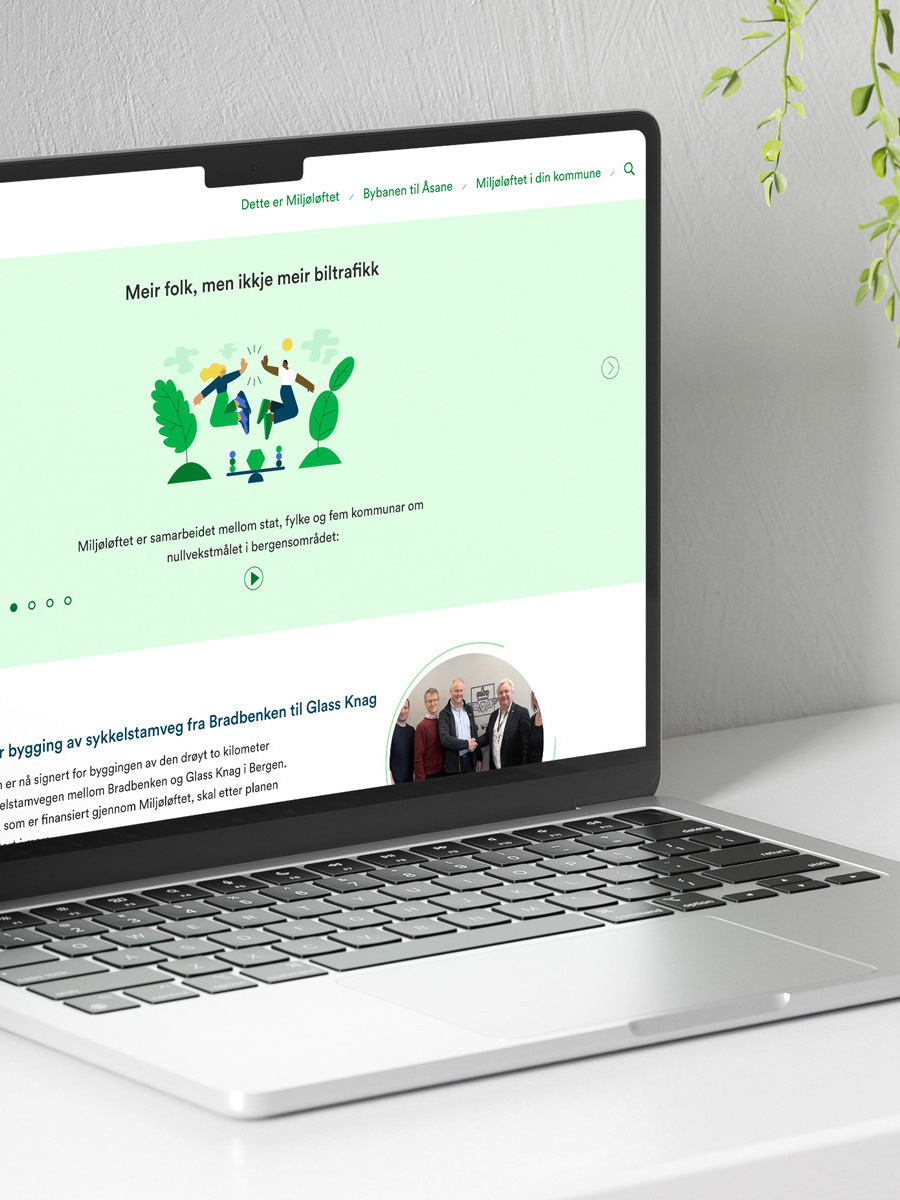 UI design for Miljøløftet