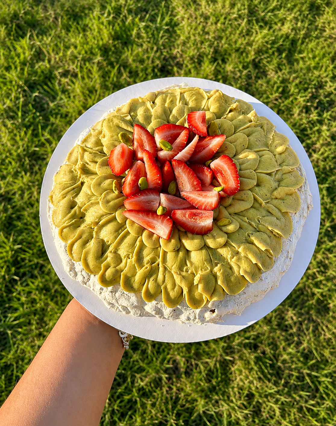 Pavlova de Pistacho