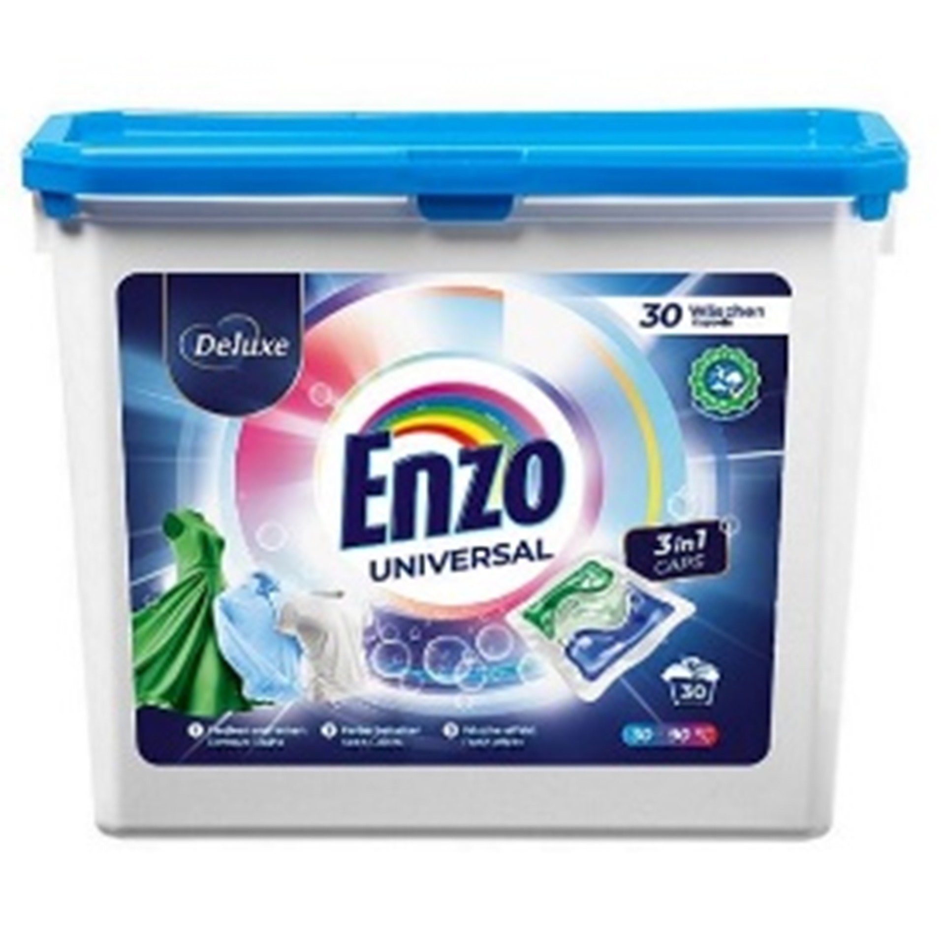 Капсули для прання універсальні Deluxe Enzo 3в1 30шт (Німеччина)