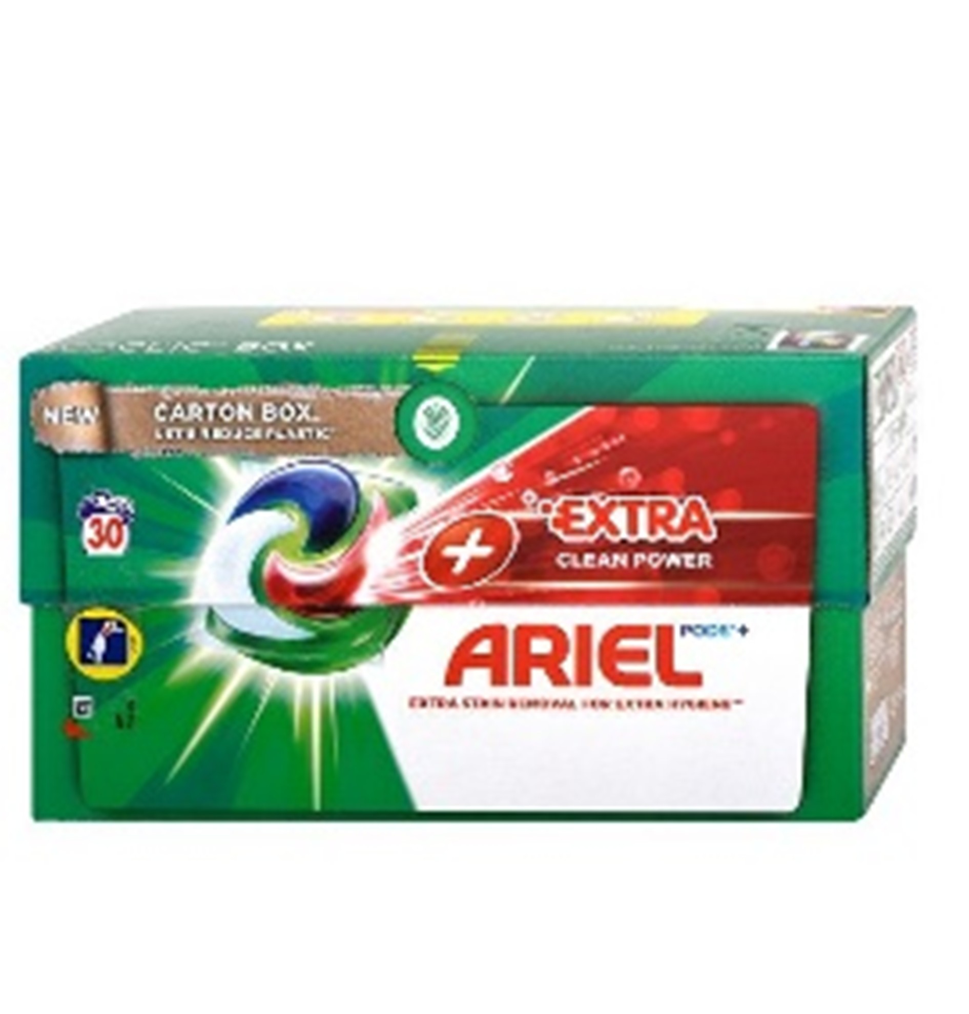 Капсули для прання Ariel 3в1 Extra Clean 30шт (Німеччина)