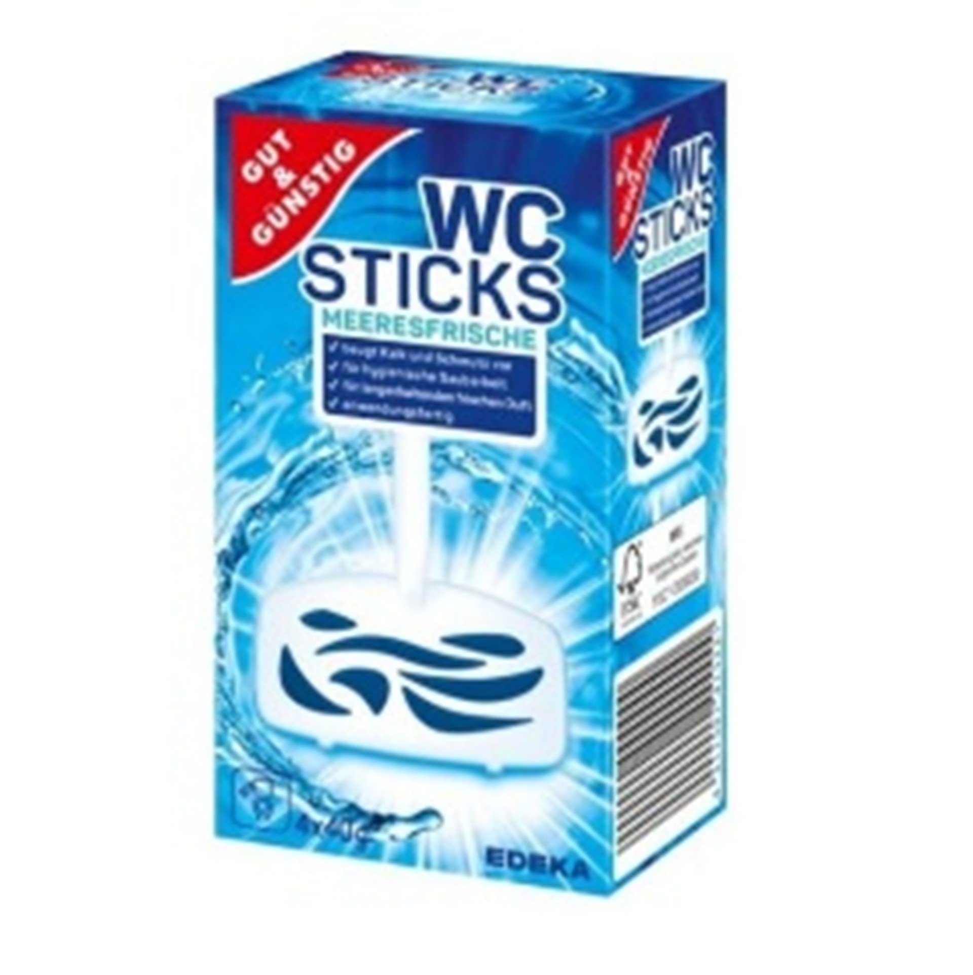 Підвісний блок для унітазу G&G Ocean WC Sticks 4х40г (Німеччина)