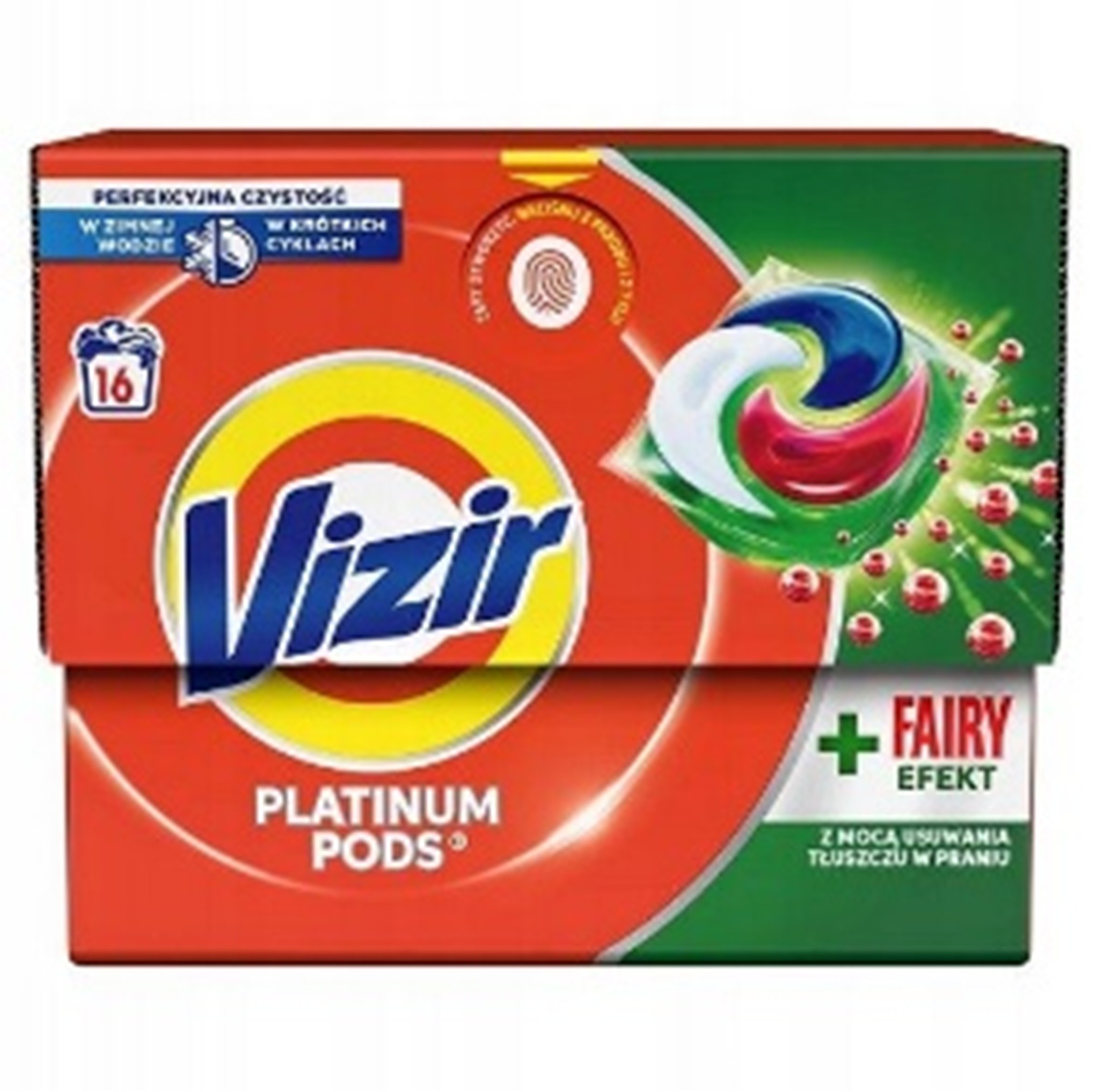 Капсули для прання Vizir Platinum Fairy Effect 16шт (Польща)