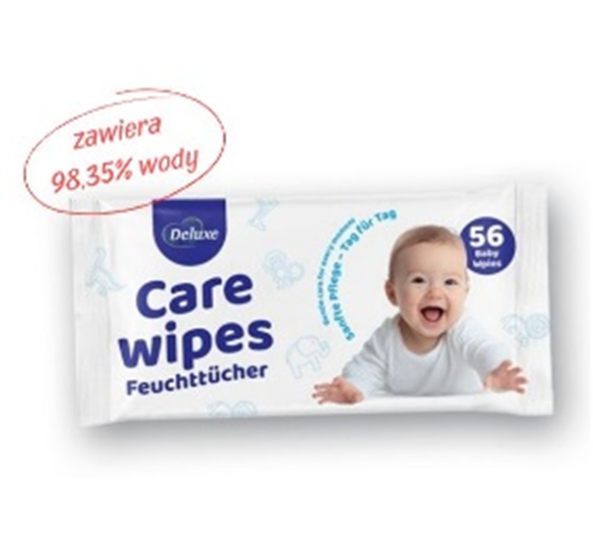 Вологі серветки дитячі Deluxe Baby Care 56шт (Німеччина)