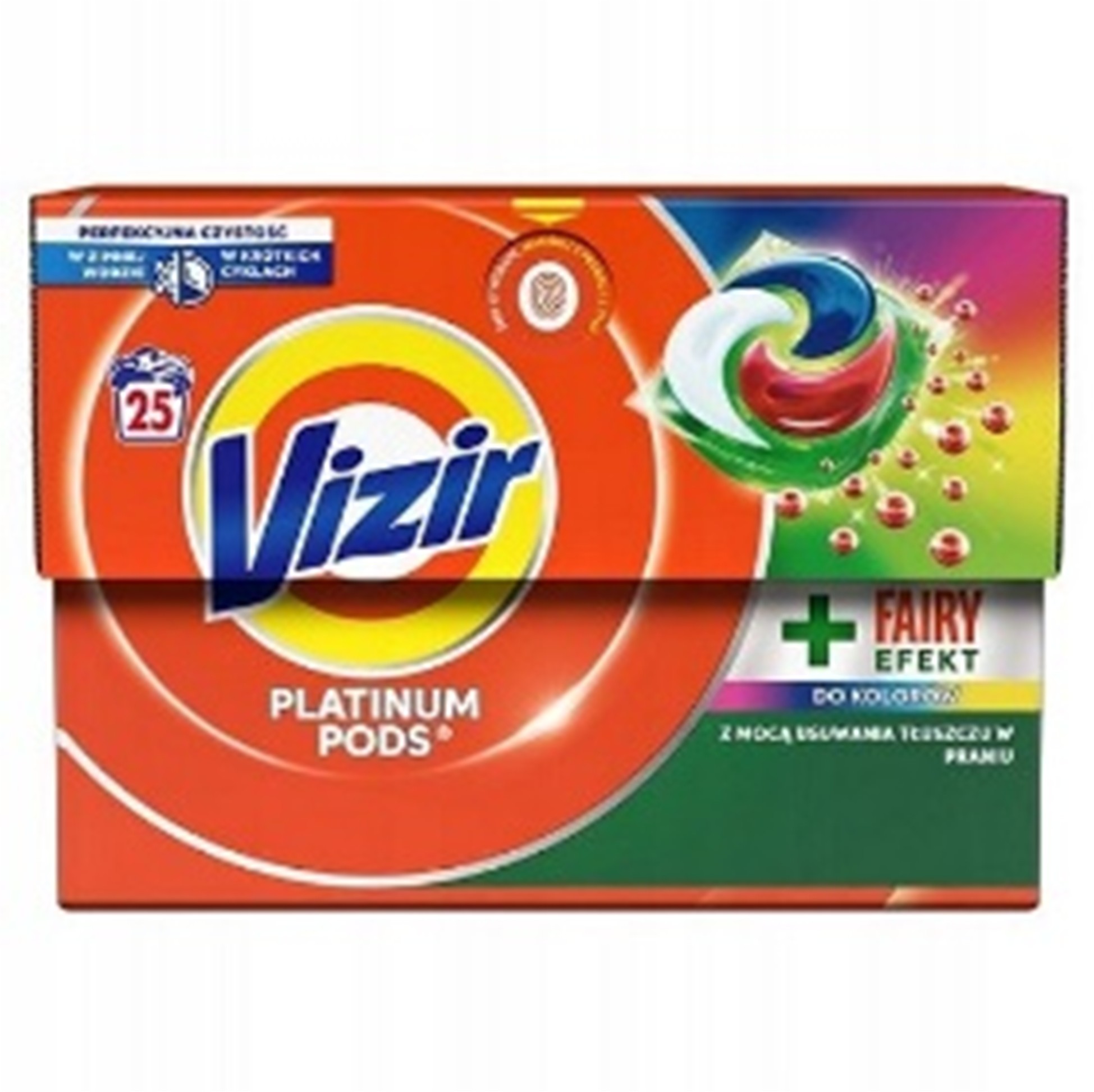 Капсули для прання Vizir Platinum Color+ Fairy 25шт (Польща)