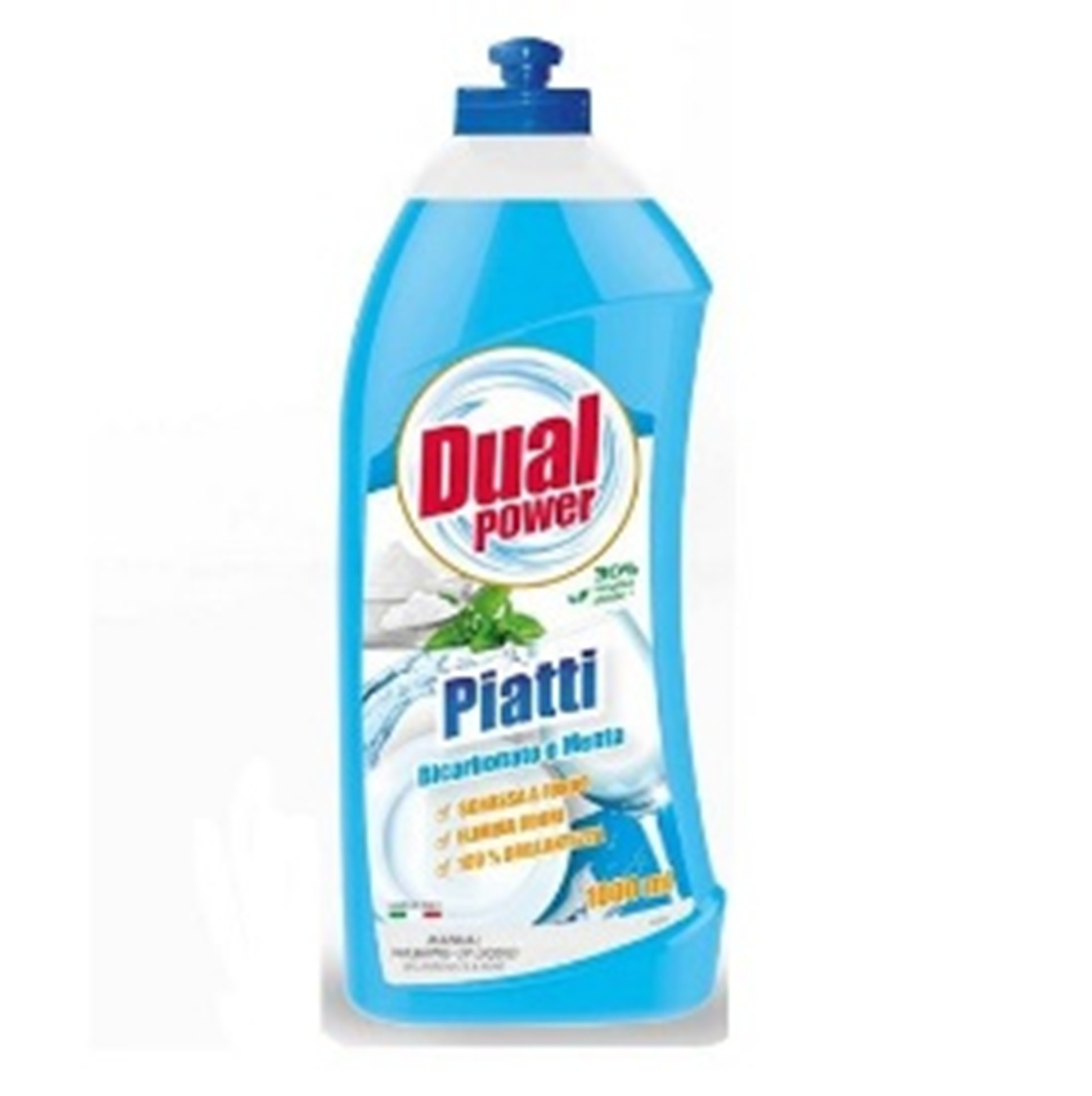 Гель для миття посуду Dual Power Bicarbonato Menta 1л (Італія)