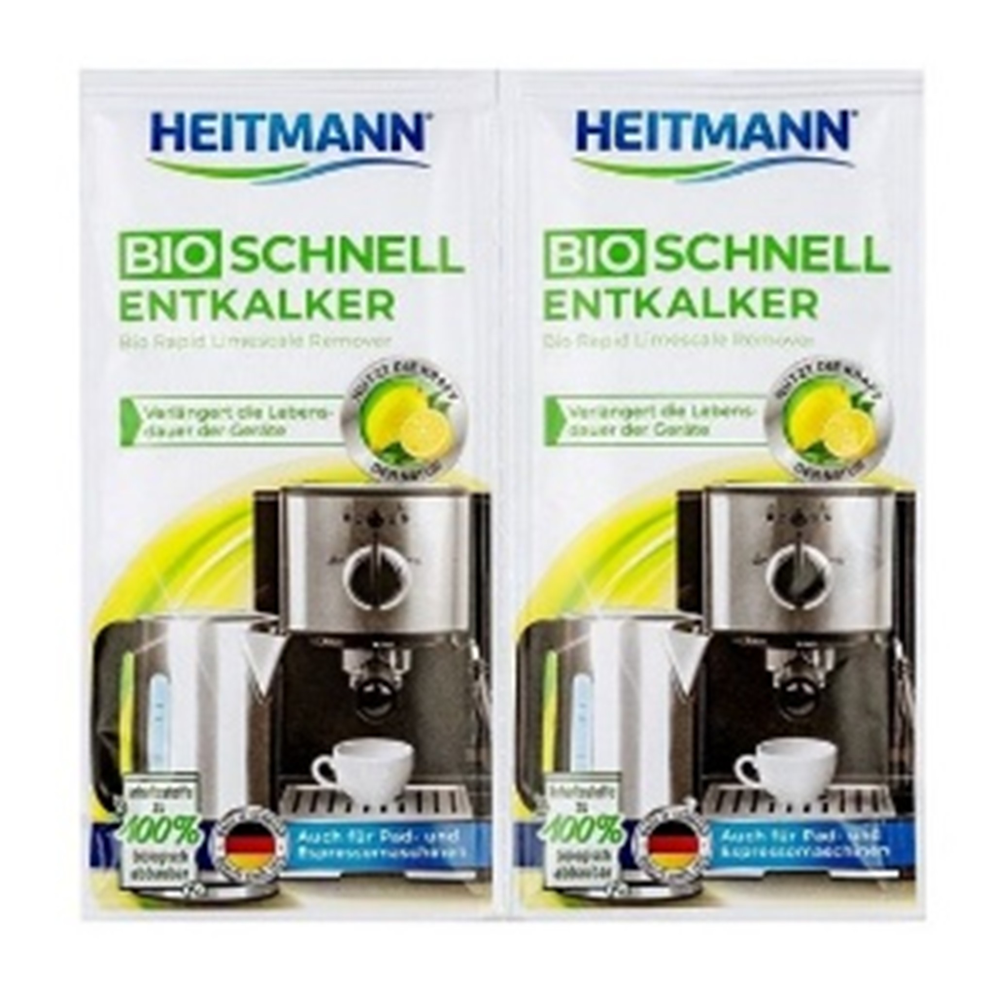 Засіб від накипу з лимонною кислотою Heitmann 2х25г (Німеччина)