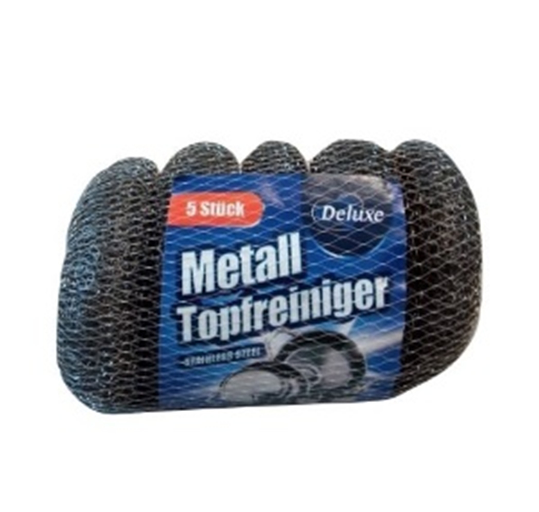 Сталеві дротяні губки Deluxe Metal-Topfreiniger 5шт (Німеччина)