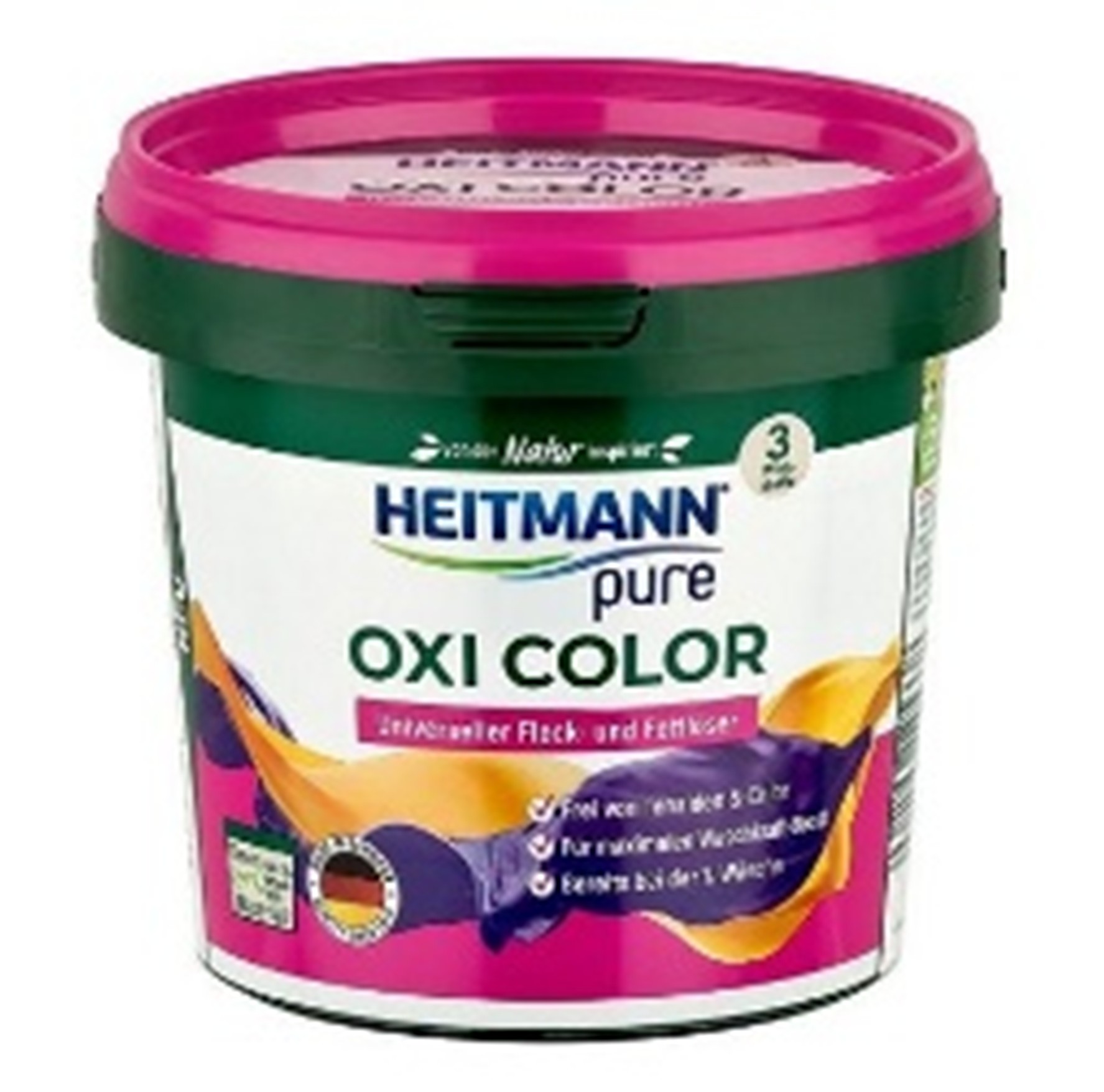 Плямовивідник для кольорового Heitmann Oxi Color 500г (Німеччина)