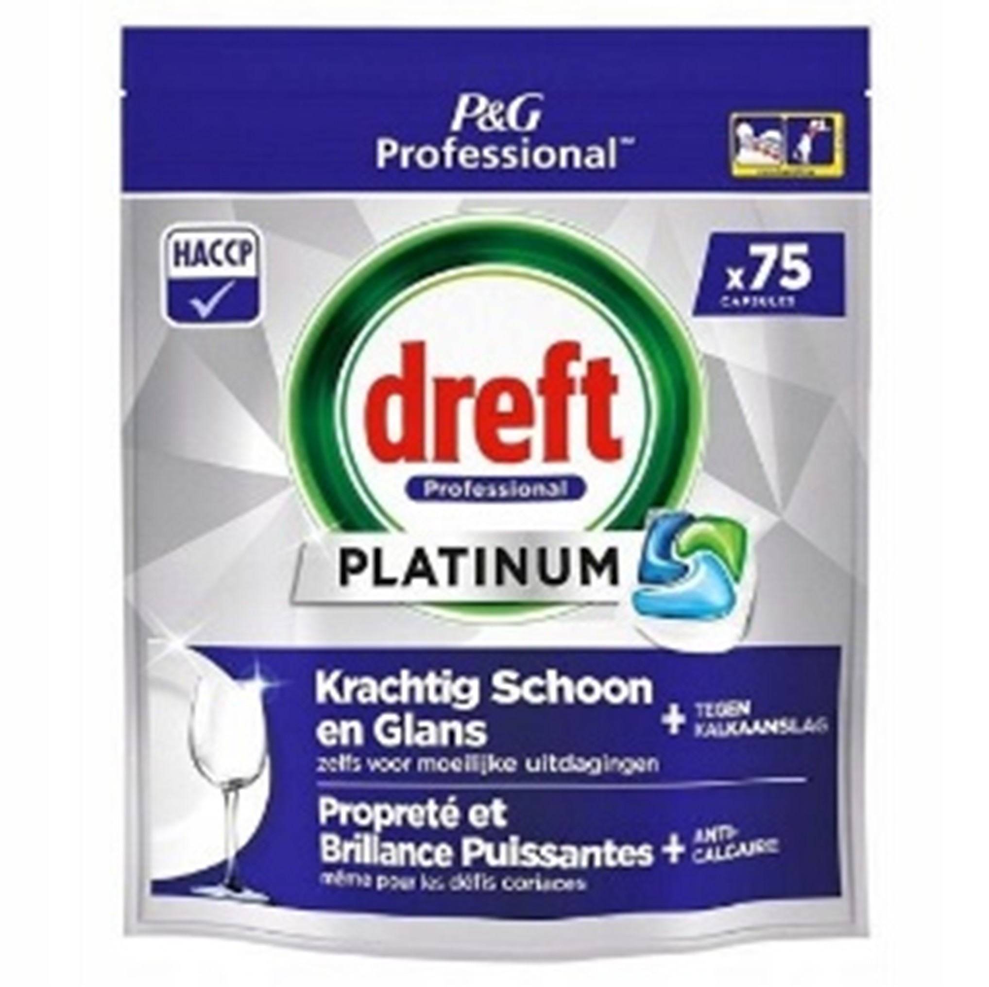Капсули для посудомийної машини Dreft Platinum Original 75шт (Нідерланди)