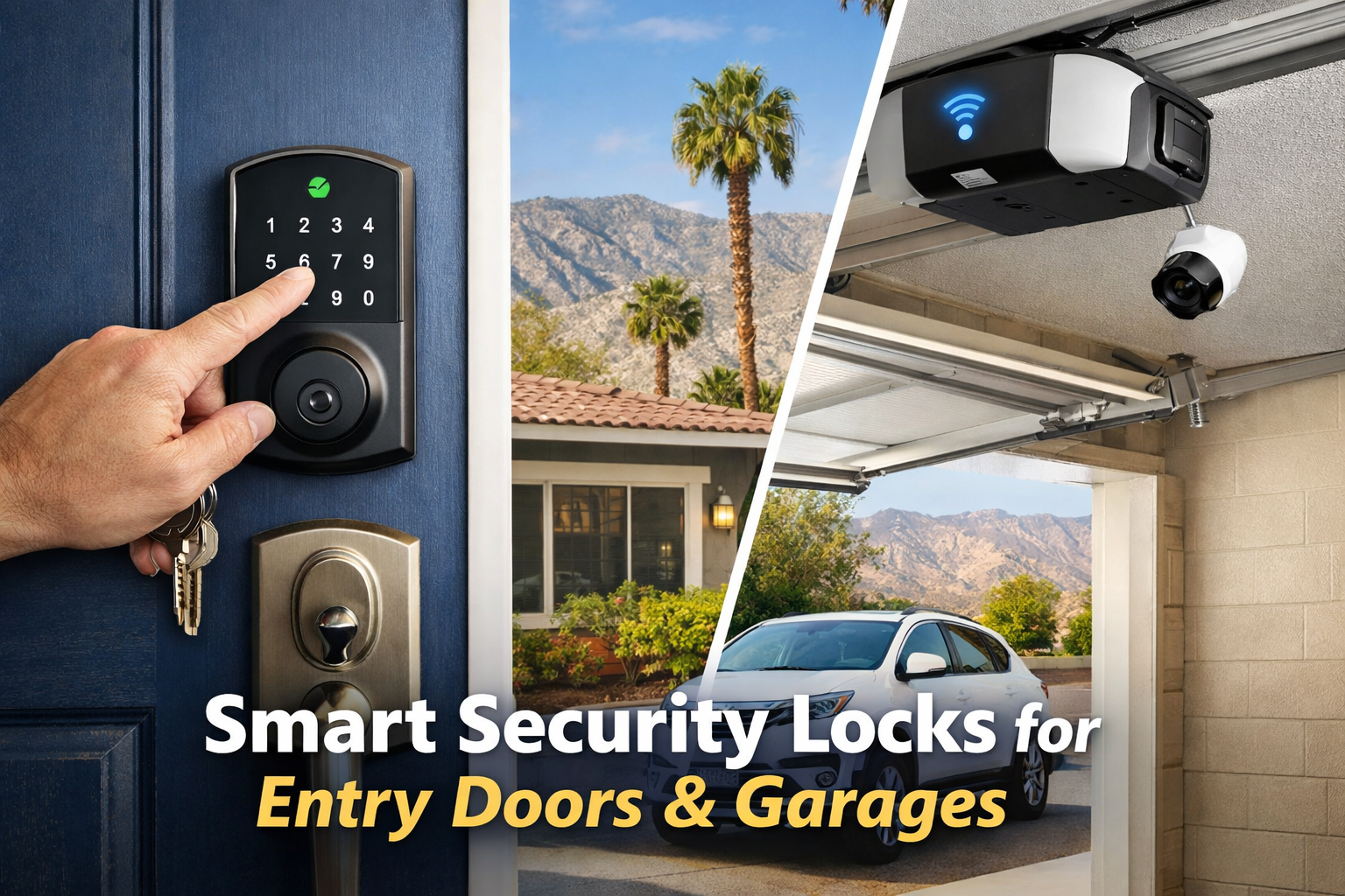 Smart Security Locks for Entry Doors and Garages