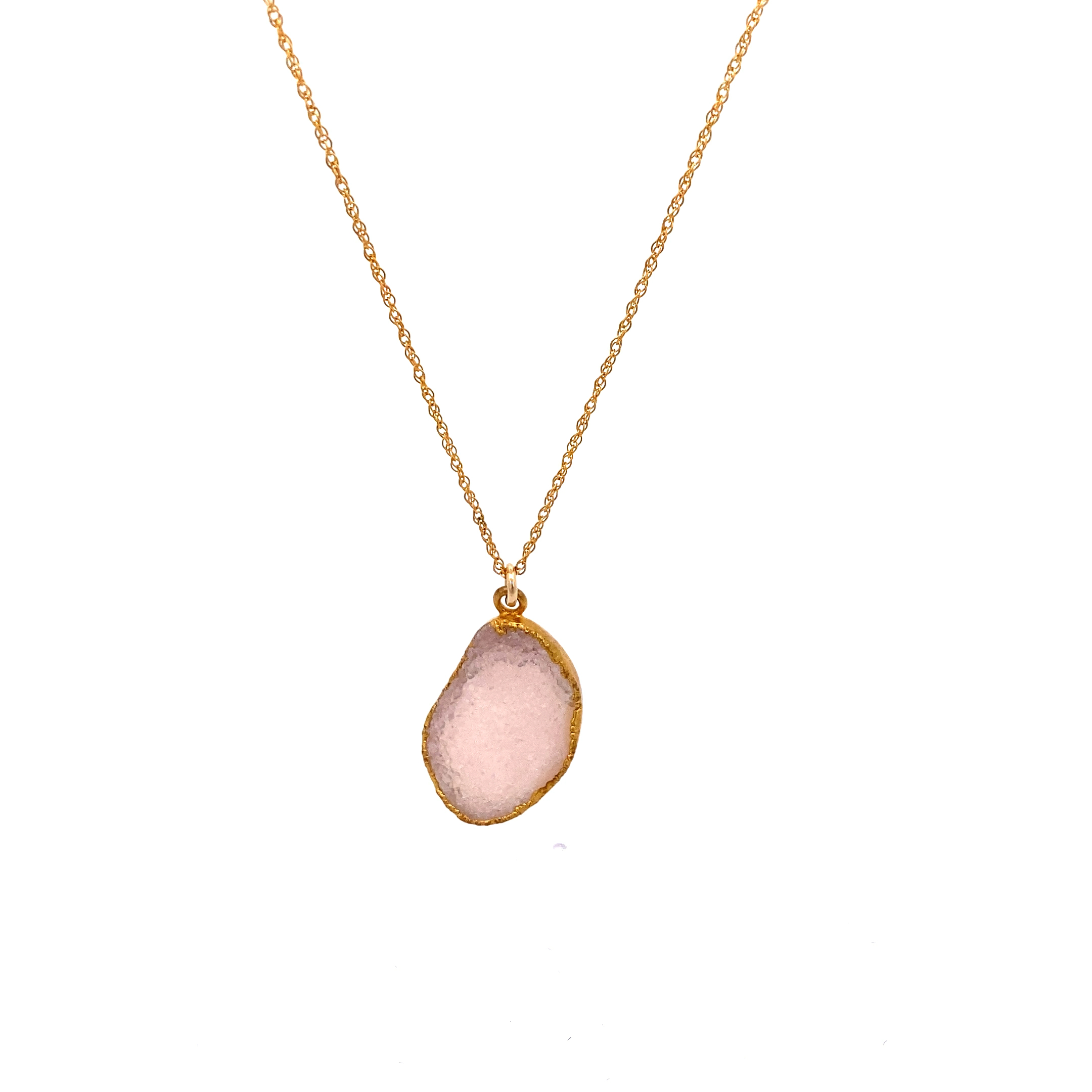 Pink Druzy Necklace - Premium product from Treisi collection