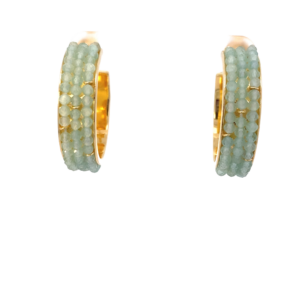 Blue Chalcedony Hoops - Premium product from Treisi collection