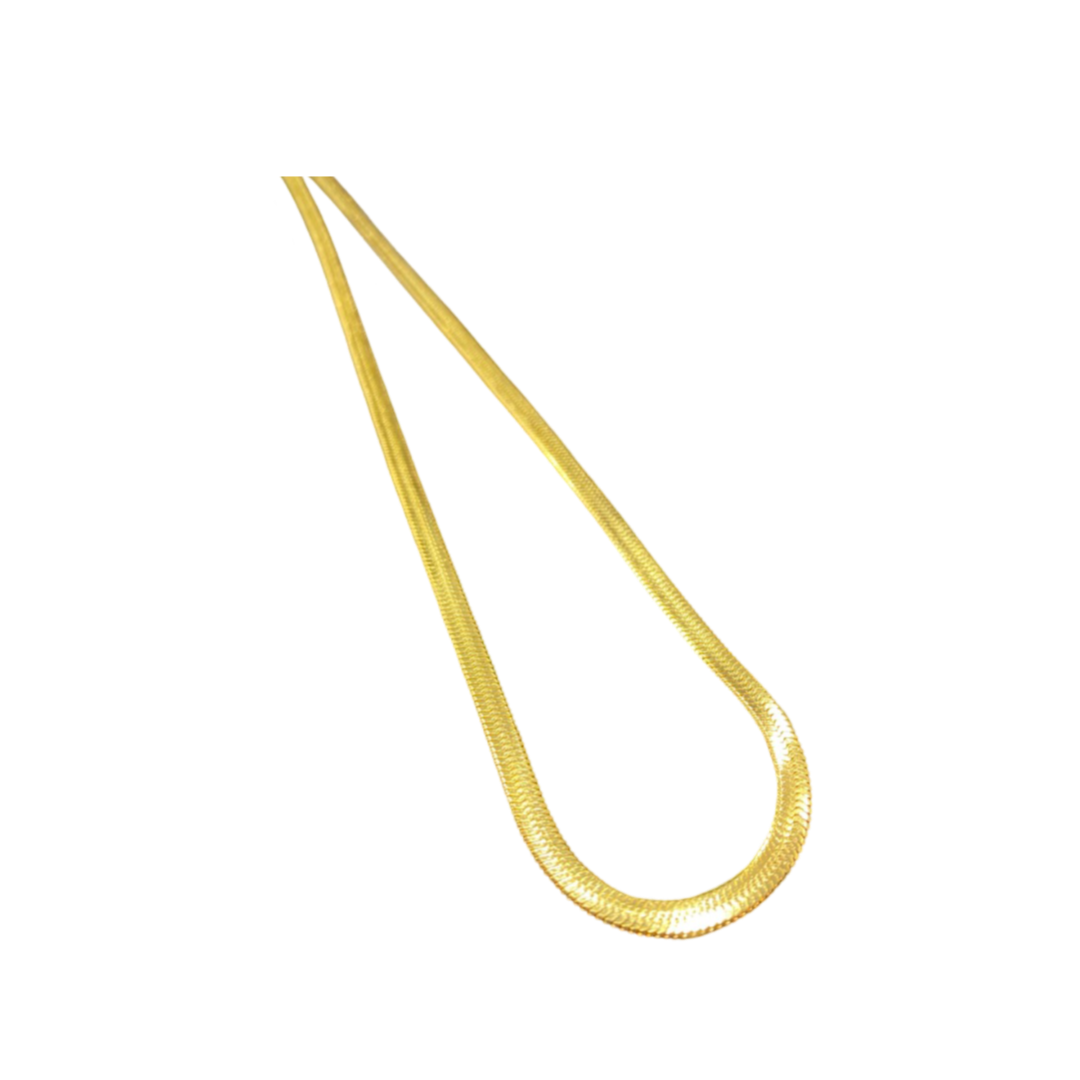 Gold Herringbone Chain - Premium product from Ornamental Things collection